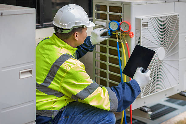Professional Hvac technician working in Mayville, MI